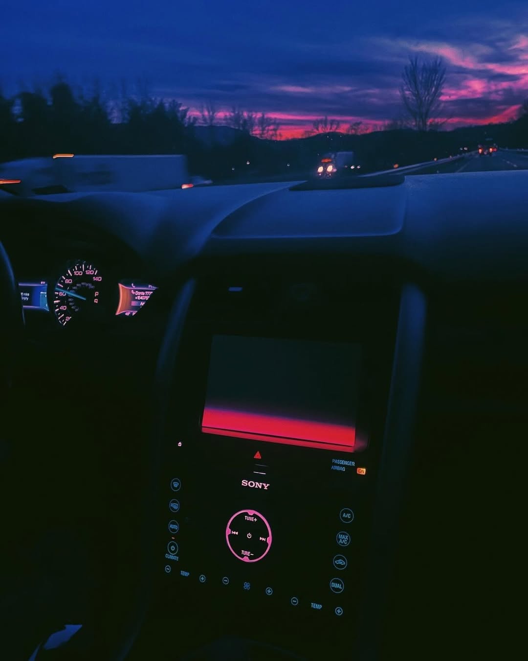 pink skies